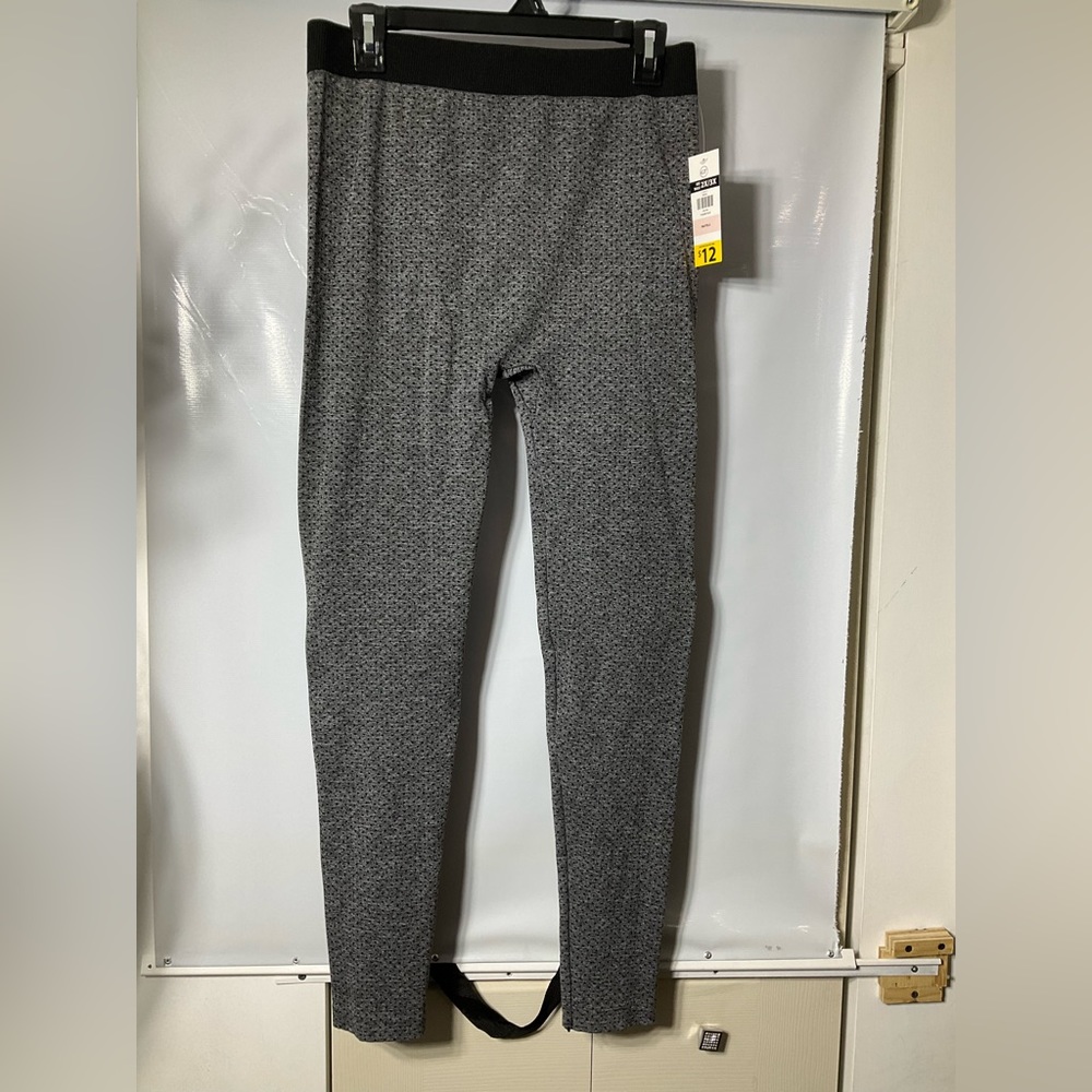 Plus Size Leggings- Gray/Black